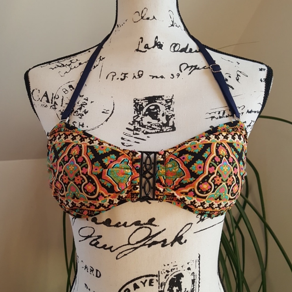 Nanette Lepore Bandana tribal bikini top